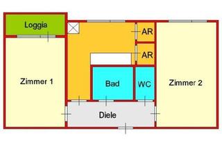 Wohnung mieten in Merangasse 19, 8010 Graz, Provisionsfrei: traumhafte 2-Zimmerwohnung mit Loggia in perfekter UNI-Lage - Merangasse