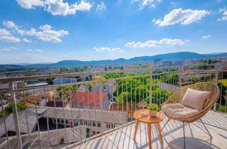 Wohnung kaufen in Nahe St. Peter Schulzentrum, 8010 Graz, Nähe St. Peter Schulzentrum: Ruhige, WG-taugliche Wohnung mit 2 Balkonen und Panoramablick