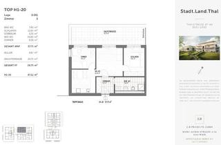 Wohnung kaufen in Thalstraße 87-89/H 1-20, 8051 Graz, Erstbezug: 3 Zimmer + 25 m² Dachterrasse | Graz-Gösting