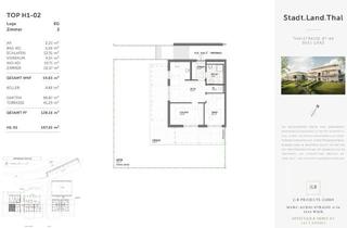 Anlageobjekt in Thalstraße 87-89/H 1-02, 8051 Graz, Erstbezug: 3 Zimmer + 138 m² Garten/Terrasse | Graz-Gösting