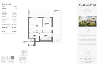 Wohnung kaufen in Thalstraße 87-89/H 1-19, 8051 Graz, Erstbezug: 2 Zimmer + 44 m² Dachterrasse | Graz-Gösting