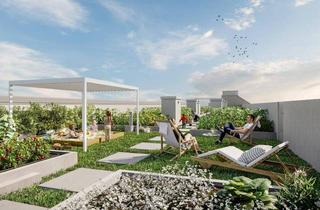 Wohnung kaufen in 1220 Wien, Terrassen-DG-Wohnung mit 1-Zimmer im Erstbezug-Neubauprojekt (Top 2/72)
