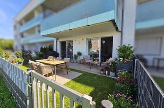 Wohnung kaufen in 4221 Steyregg, Fast Neuwertig (BJ:2019)! Exklusive Gartenwohnung mit DAN-Küche, Südgarten & 2 TG-Plätzen | Steyregg