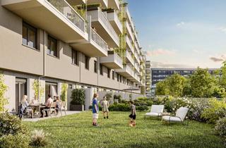 Maisonette kaufen in Donau, 1220 Wien, Großzügige 4-Zimmer-Erdgeschossmaisonette mit Balkon, Garten und Büro (Top 2/02+A)