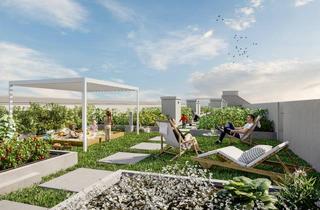 Wohnung kaufen in 1220 Wien, Terrassen-DG-Wohnung mit 1-Zimmer im Erstbezug-Neubauprojekt (Top 2/72)