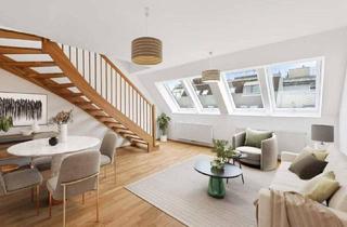 Maisonette kaufen in 1090 Wien, Bestlage Servitenviertel! Sonnendurchflutete 2-Zimmer-Dachgeschoss-Wohnung in Ruhelage