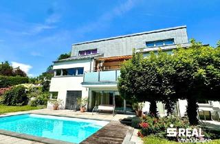 Einfamilienhaus kaufen in 4073 Wilhering, Modernes Einfamilienhaus mit Pool in Top-Lage von Wilhering mit traumhaftem Grünblick
