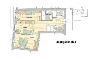 Maisonette kaufen in Quellenstraße 22/Top 54, 1100 Wien, Dg-Maisonette mit Terrasse & 3 Schlafzimmern - Wohnen Über den Dächern von Wien