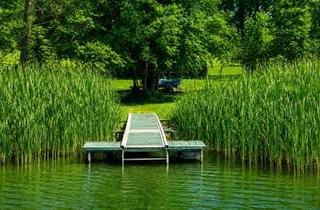 Grundstück zu kaufen in 5163 Mattsee, Direkt am Obertrumer See: Badegrundstück mit Steg, Boje & Weinfass-Schlafplatz