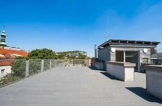 Wohnung mieten in 1090 Wien, Erstbezug - Exklusive Altbauwohnung mit 125 m² Dachterrasse und Garage im Servitenviertel