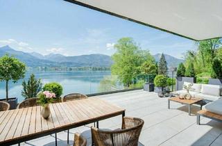 Wohnung kaufen in 5360 Aschau, Logenplatz In erster Seereihe!3-Zimmer Wohnung mit eigenem Steg und Liegewiese am Wolfgangsee