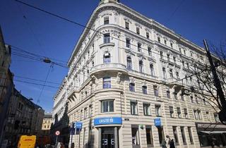 Wohnung mieten in Mühlgasse, 1040 Wien, Stilaltbauwohnung mit 45m² Wohnsalon | Nähe Naschmarkt und 1. Bezirk | unbefristet | sehr hell im 4. Liftstock | Wohn- und Bürokombination möglich