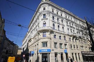 Wohnung mieten in 1040 Wien, Stilaltbauwohnung mit 45m² Wohnsalon | Nähe Naschmarkt und 1. Bezirk | unbefristet | sehr hell im 4. Liftstock | Wohn- und Bürokombination möglich
