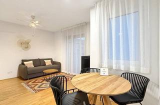 Wohnung mieten in Inzersdorfer Straße, 1100 Wien, Miete: 2-Zimmer Wohnung im 6. Liftgeschoss mit Zwei Balkonen: Komplett Möbliert und Bezugsfertig | 1100 Wien