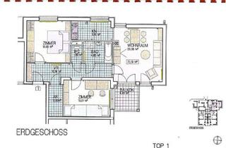Wohnung mieten in 2753 Markt Piesting, 3 - Zimmer Wohnung in Ober-Piesting im Erggeschoss