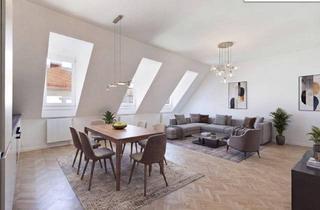 Wohnung kaufen in Kreuzgasse, 1180 Wien, Stilvoll wohnen mit ruhigem Puls - Einladende Dachgeschosswohnung mit Ruhe, Licht, großzügiger Wohnküche und guter Anbindung in die Innenstadt