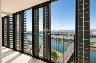 Maisonette mieten in Donau, 1220 Wien, Innenstadt und Donau Blick: 32. Etage - DC2 Tower U1 Donauinsel