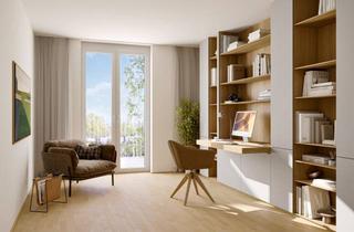 Wohnung kaufen in Donau, 1220 Wien, Stilvolle 4-Zimmer Wohnung und Büro mit viel Freifläche im Neubauprojekt (Top 2/47A)