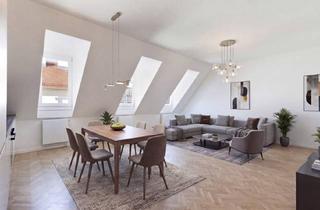 Wohnung kaufen in Kreuzgasse, 1180 Wien, Stilvoll Wohnen mit Ruhigem Puls - Einladende Dachgeschosswohnung mit Ruhe, Licht, Großzügiger Wohnküche und Guter Anbindung in die Innenstadt