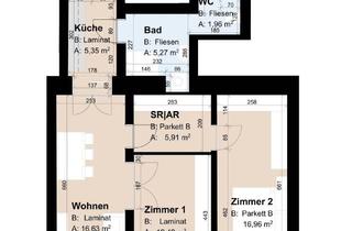 Wohnung mieten in Strauchergasse 11, 8020 Graz, Geförderte Altbauwohnung mit 3 Zimmern