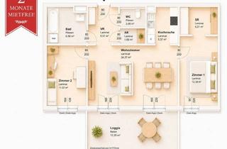 Wohnung mieten in 8020 Graz, 2 Monate Mietfrei | Attraktive 3-Zimmer Wohnung mit Sonniger Loggia