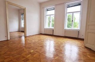Wohnung mieten in Bacherplatz, 1050 Wien, BACHERPLATZ, 187 m2 Stilaltbau, 4 Zimmer, Küche, Wannenbad, Parketten, WG-geeignet, 1. Etage