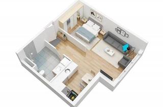 Wohnung kaufen in Nordbahnanlage, 1210 Wien, Anlageobjekt/Apartment Widmung / Baujahr 2023 - 38,88 m2 Studioapartment im Souterrain (Apartment 4)