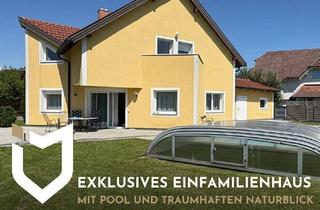 Einfamilienhaus kaufen in 4731 Prambachkirchen, EXKLUSIVES EINFAMILIENHAUS MIT POOL UND TRAUMHAFTEN NATURBLICK!