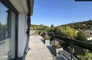Wohnung kaufen in 3400 Klosterneuburg, Architektendesignte Luxus-Dachgeschosswohnung in privater Parkanlage mit Naturpool