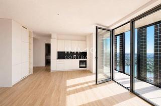 Maisonette mieten in 1220 Wien, 40. Etage - DC2 Tower: 2 Loggien 37m2 - Von Sonnenaufgang bis zur Sonnenuntergang