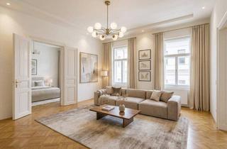 Wohnung kaufen in Karlsplatz, 1040 Wien, Zauberhafte Altbauwohnung mit großzügigem BALKON und GARAGE – ruhige Toplage direkt beim Karlsplatz