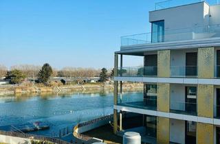 Wohnung kaufen in Kuchelauer Hafenstraße 98, 1190 Wien, PROVISIONFREI! ERSTBEZUG! THE SHORE! DIREKTEM BLICK AUF DIE DONAU! RUHIG! HELLE 2. ZIMMER MIT 7m² BALKON! CONCIERGESERVICE! FITNESS! SPA-BEREICH! EINBAUKÜCHE.