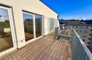 Wohnung kaufen in Muhrengasse, 1100 Wien, Über den Wolken....Preiswerter Erstbezug! 4 Zimmer Dachgeschosstraum mit hochwertiger Ausstattung und toller Freiflächen!