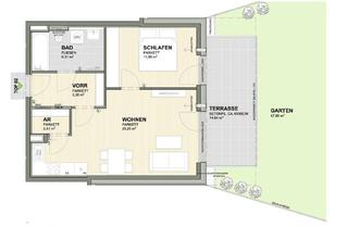 Wohnung mieten in 5020 Salzburg, Möblierte 2-Zimmer-Neubauwohnung mit Garten in Salzburg