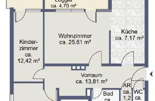 Wohnung mieten in 5101 Lengfelden, 3-Zimmer-Wohnung in Bergheim-Lengfelden mit Loggia und Tiefgarage