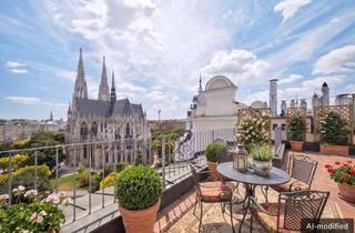 Penthouse kaufen in 1090 Wien, Klassisch-elegante Dachgeschoss-Wohnung an den Toren zum 1. Bezirk