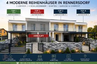 Reihenhaus kaufen in Rennersdorfer Straße, 3200 Ober-Grafendorf, Drei moderne Reihenhäuser mit 4 Schlafzimmern, Garten, Garage und Carport – Erstbezug in Rennersdorf
