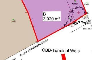 Grundstück zu kaufen in Angelika-Kauffmann-Straße, 4600 Wels, Top-Betriebsbaugebiet direkt am ÖBB-Terminal Wels/A25