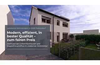 Einfamilienhaus kaufen in 2486 Pottendorf, LEISTBARES - MODERNES EINFAMILIENHAUS MIT EIGENGARTEN – BELAGSFERTIG | LUFTWÄRMEPUMPE | 2 PARKPLÄTZE