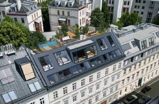 Wohnung kaufen in 1050 Wien, Altbau-Juwel: Erstbezug nach Luxus-Sanierung mit traumhaften Freiflächen