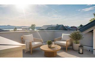 Penthouse kaufen in 4861 Schörfling, Mit dem Aufzug direkt in das Penthouse - Aussicht zum Attersee