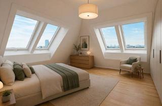 Wohnung kaufen in Fahrbachgasse 6-8/51, 1210 Wien, Klimatisierter Erstbezug | Großzügig Wohnen im 2. Dachgeschoss ≫≫ Dachterrasse mit Wien-Blick