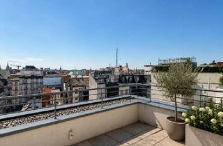 Maisonette mieten in 1060 Wien, Wohnen über den Dächern Wiens | Exklusive Dachgeschoss-Maisonette mit Panoramaterrasse 1060 Wien | Mariahilf