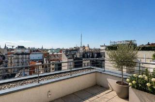 Maisonette mieten in 1060 Wien, Wohnen über den Dächern Wiens | Exklusive Dachgeschoss-Maisonette mit Panoramaterrasse 1060 Wien | Mariahilf