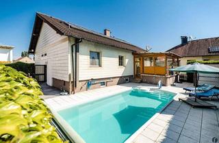 Einfamilienhaus kaufen in 3425 Langenlebarn-Oberaigen, Wohnen nahe Tulln: Gepflegtes Haus mit Pool, Terrasse und guter Wien-Anbindung