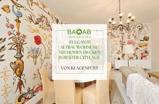 Wohnung kaufen in 9020 Klagenfurt, ELEGANTE ALTBAUWOHNUNG MIT HOHEN DECKEN IN BESTER CITYLAGE VON KLAGENFURT