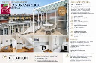 Maisonette kaufen in 1090 Wien, Dachterrassen-Maisonette mit Panoramablick in Bestlage des 9. Bezirks – Nähe Lycée Français