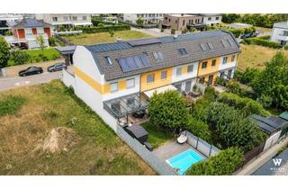 Haus kaufen in 2481 Achau, Wohnen auf höchstem Niveau – Stilvolles Reiheneckhaus auf 4 Etagen mit Pool, Sauna und Eigengarten I 2 KFZ-Abstellplätze