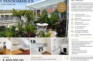 Maisonette kaufen in 1090 Wien, Dachterrassen-Maisonette mit Panoramablick in Bestlage des 9. Bezirks - Nähe Lycée Français