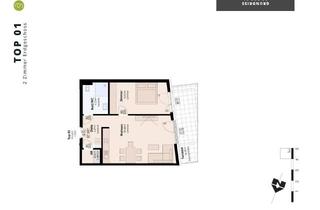 Wohnung kaufen in Kirchgasser, 6152 Trins, INNSBRUCK-LAND-wohnbaugeförderte 2-ZIMMERWOHNUNG - TOP01